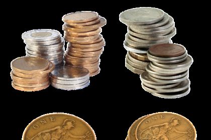a penny, coins, cash